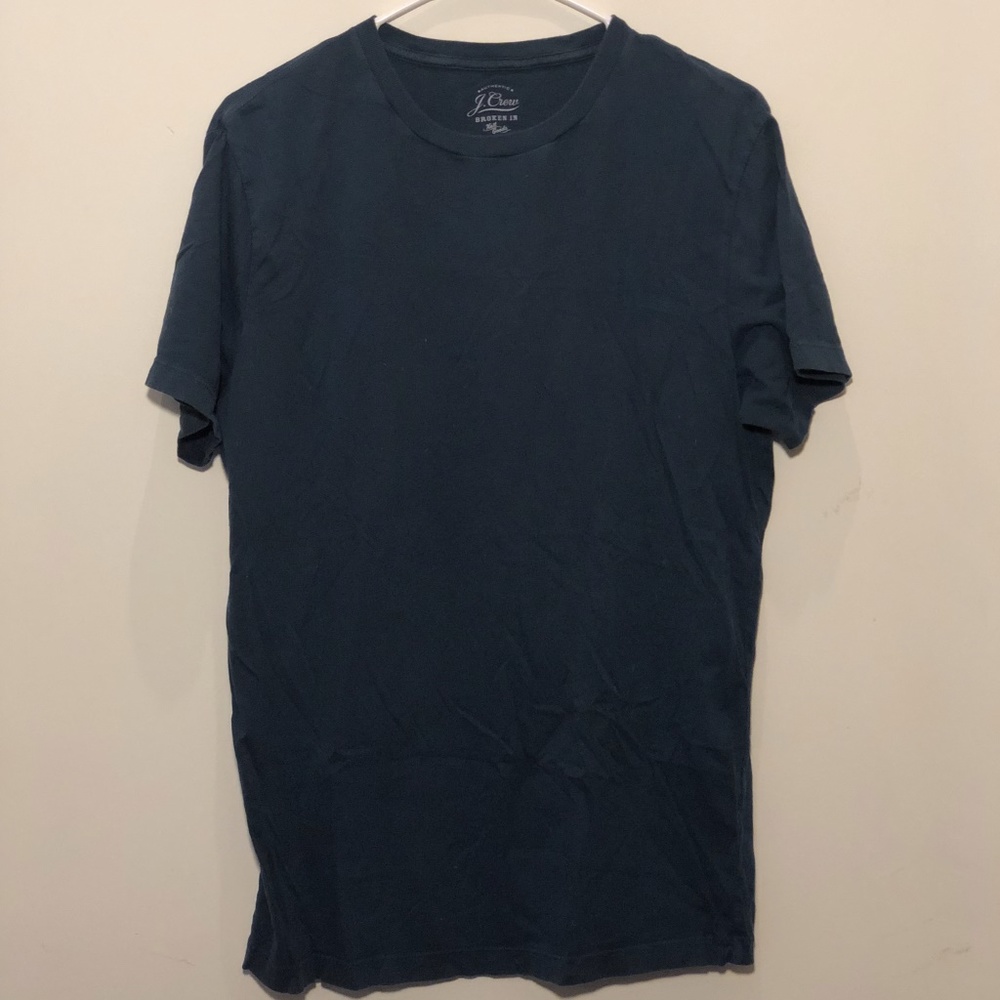 J. Crew Men's Medium Broken-In Tee Blueish Green